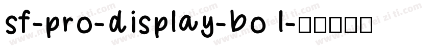 sf-pro-display-bo l字体转换
